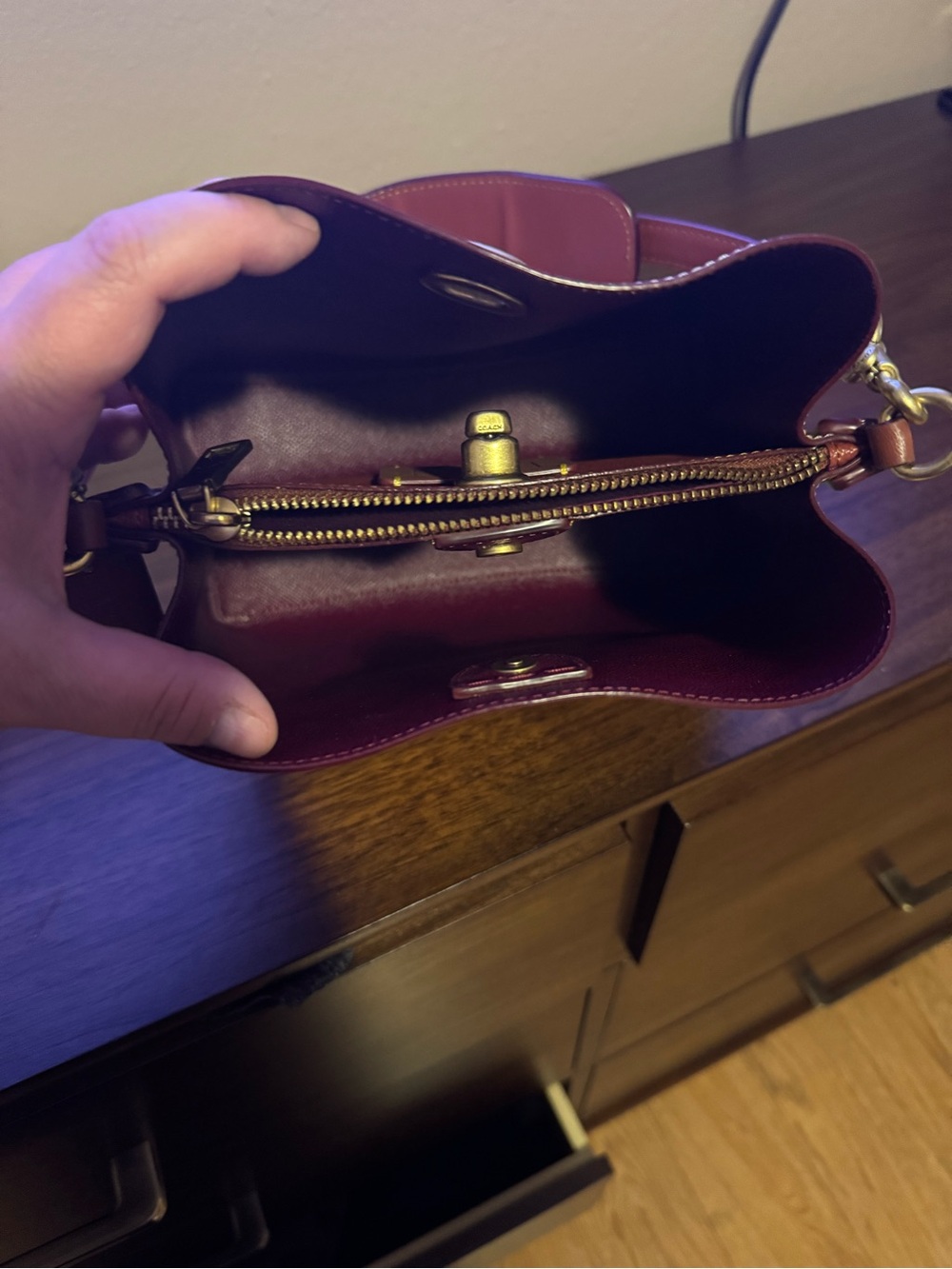 Coach C9722 Willow Bucket Bag Signature Canvas Floral - Picture 5 of 7